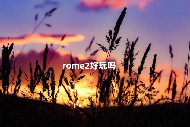 rome2好玩吗